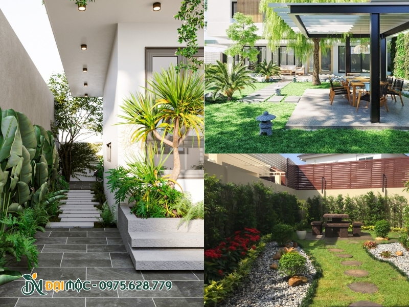 Sự đồng bộ giữa kiểu kiến trúc nhà và phong cách sân vườn
