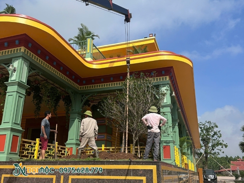 Khung cảnh tổng quan biệt thự ở Hưng Yên